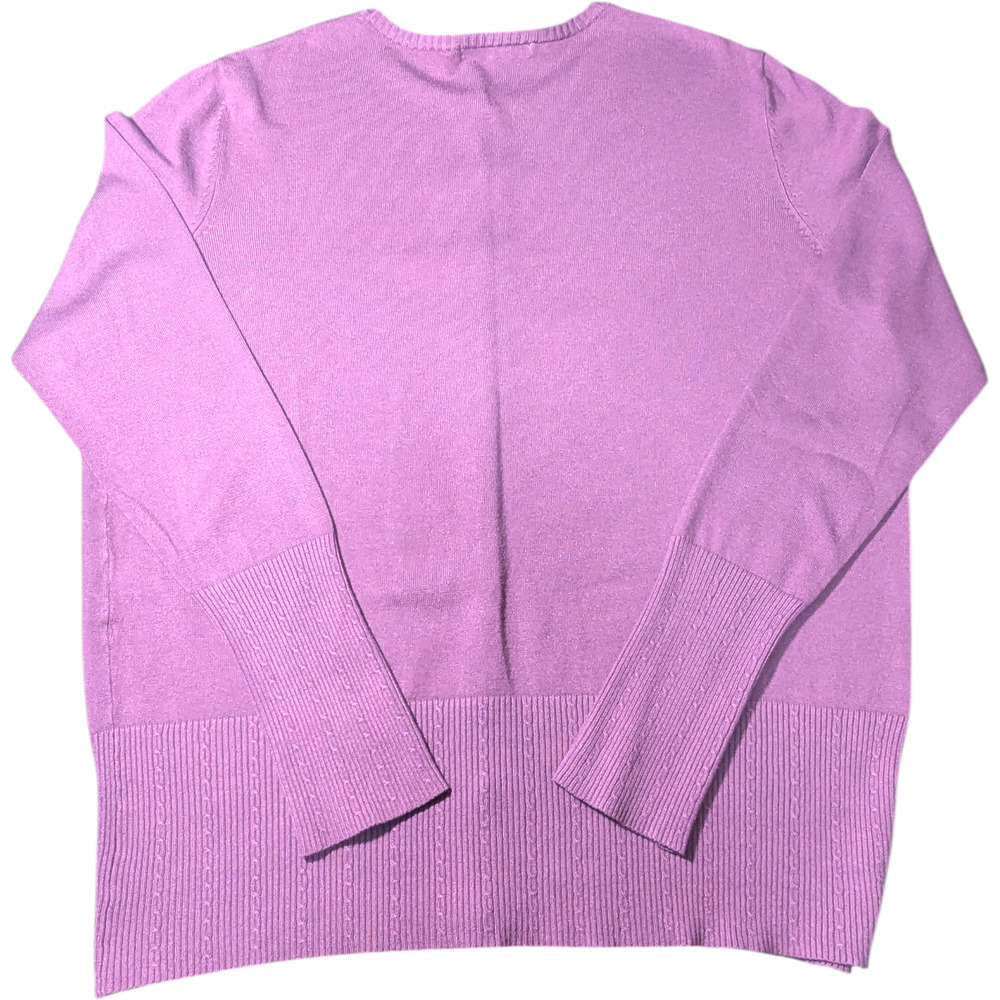 Merona Cardigan Style Sweater Size XXL Purple Button Up - Picture 5 of 5
